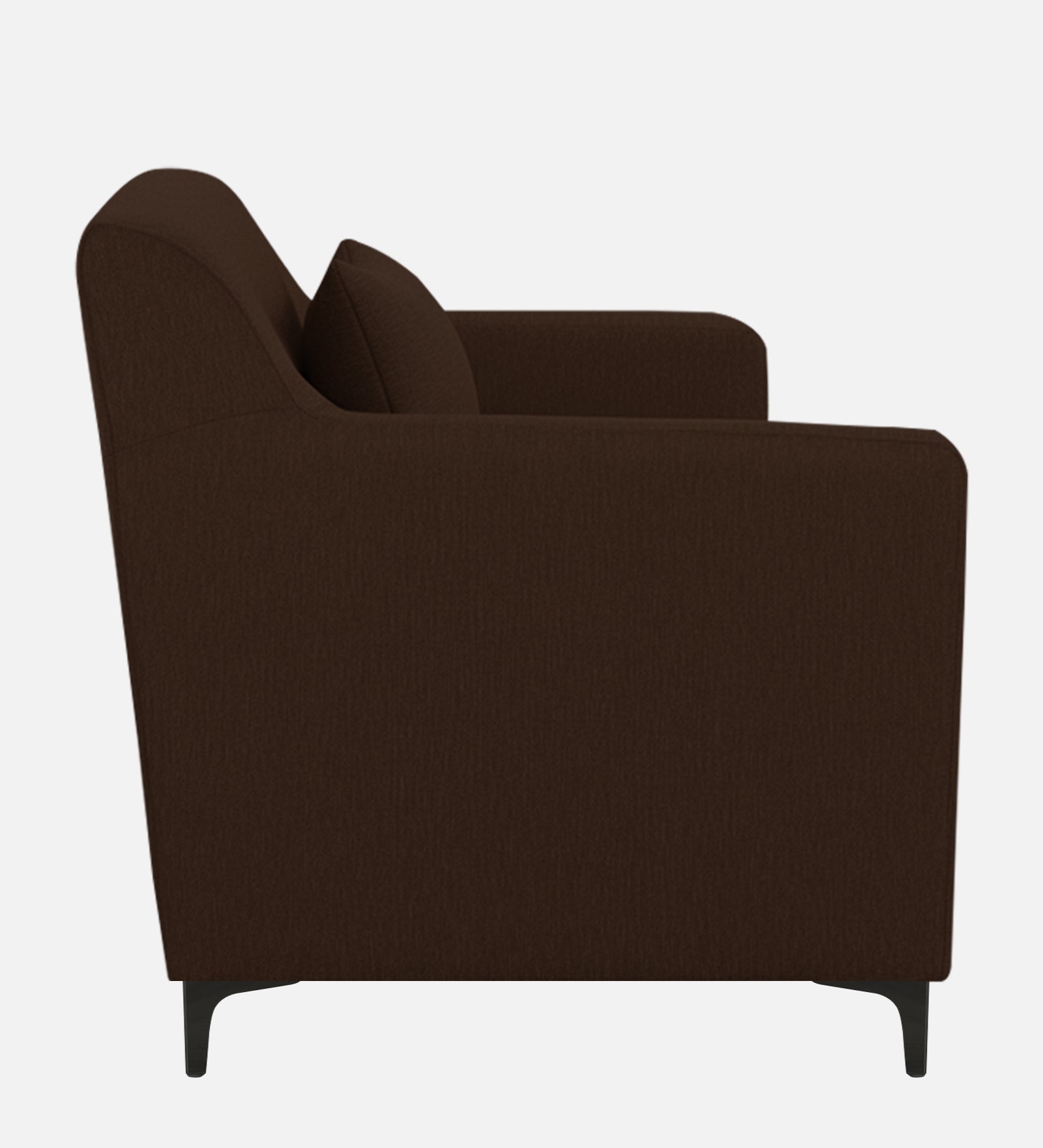 Melaan Fabric 1 Seater Sofa In Coffee Brown Colour - Febonic Living
