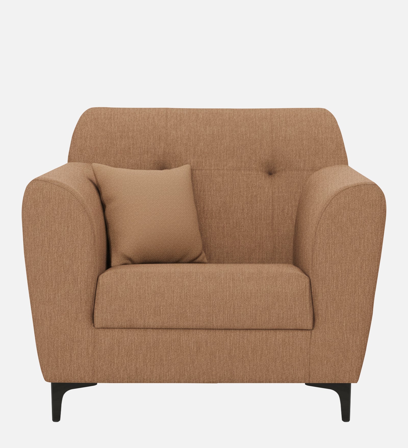 Melaan Fabric 1 Seater Sofa In Cosmic Beige Colour - Febonic Living