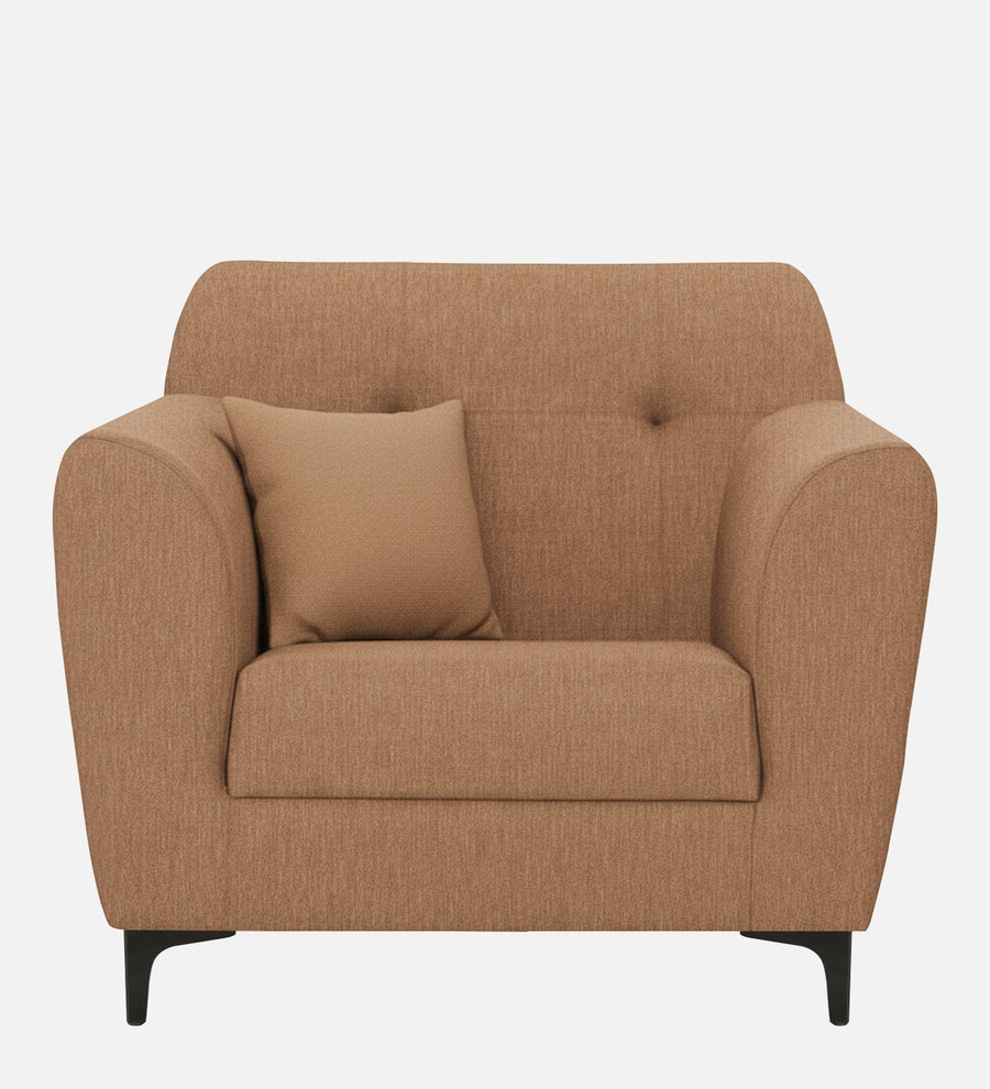 Melaan Fabric 1 Seater Sofa In Cosmic Beige Colour - Febonic Living