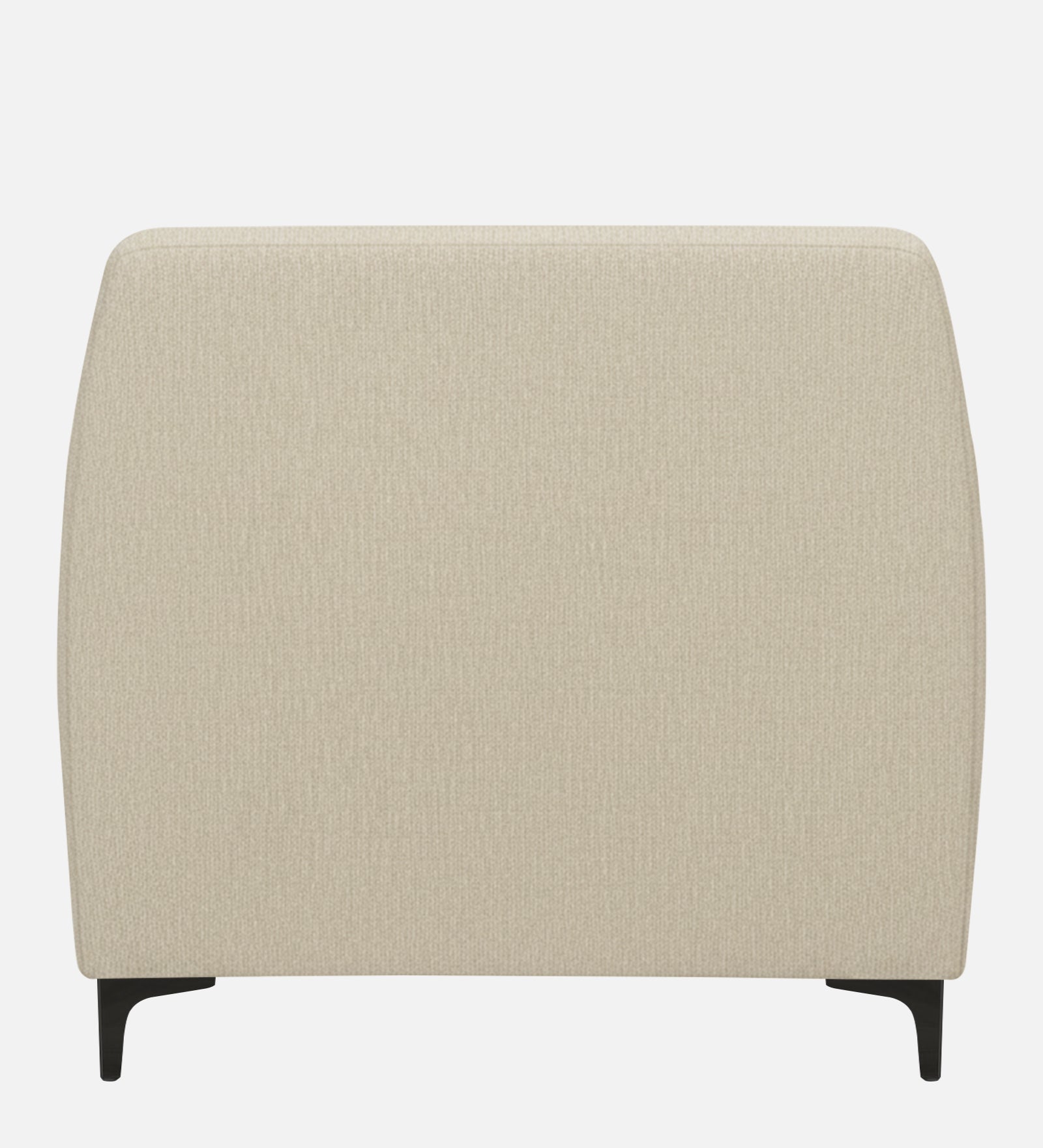 Melaan Fabric 1 Seater Sofa In Ivory Cream Colour - Febonic Living