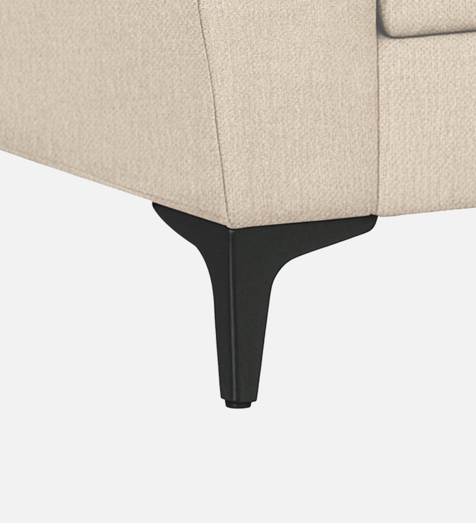 Melaan Fabric 1 Seater Sofa In Ivory Cream Colour - Febonic Living