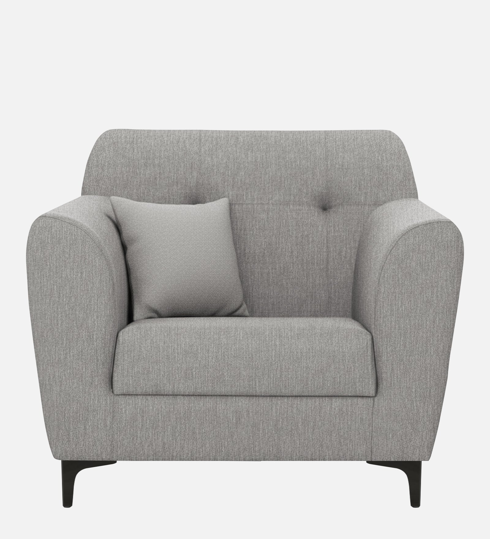 Melaan Fabric 1 Seater Sofa In Lit Grey Colour - Febonic Living