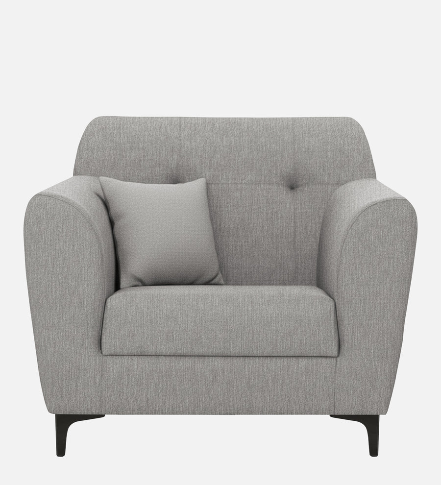 Melaan Fabric 1 Seater Sofa In Lit Grey Colour - Febonic Living