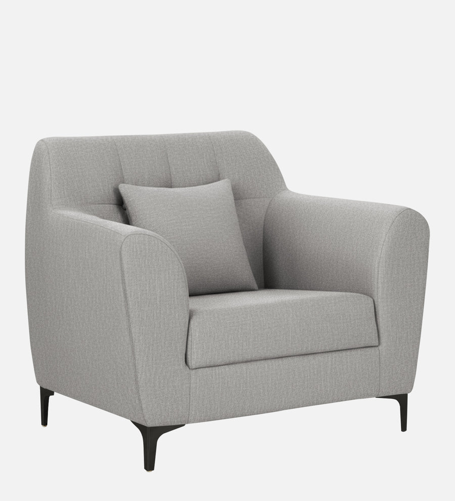 Melaan Fabric 1 Seater Sofa In Lit Grey Colour - Febonic Living