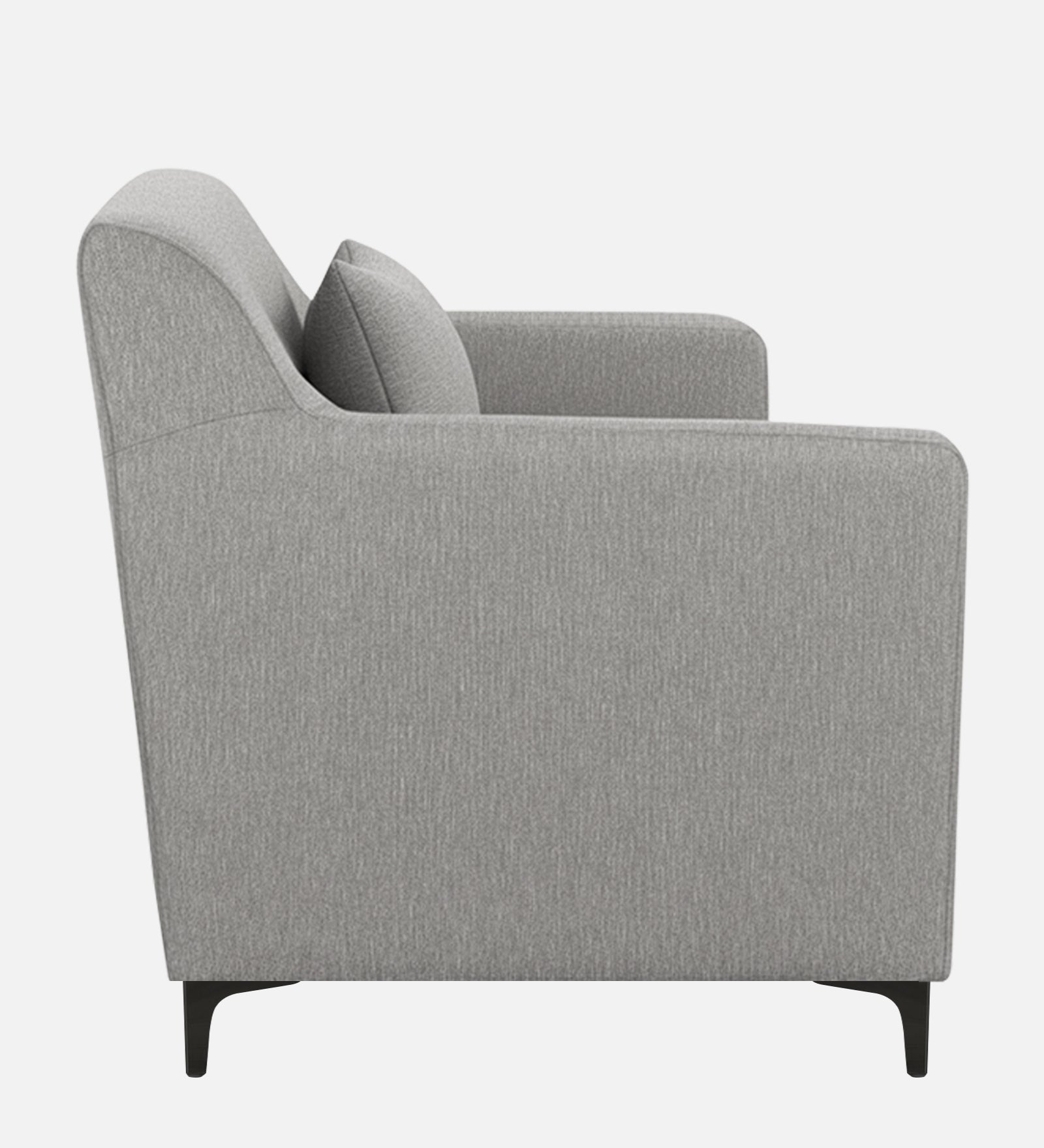 Melaan Fabric 1 Seater Sofa In Lit Grey Colour - Febonic Living