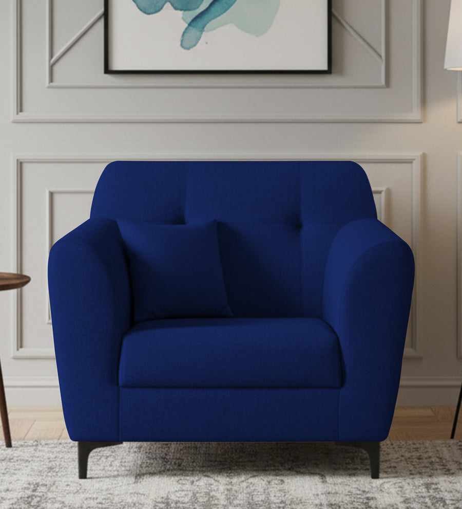 Melaan  1 Seater Fabric Sofa - Royal Blue by Febonic Living