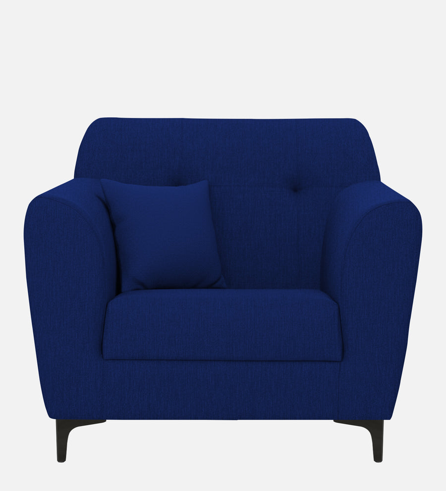 Melaan Fabric 1 Seater Sofa In Royal Blue Colour - Febonic Living