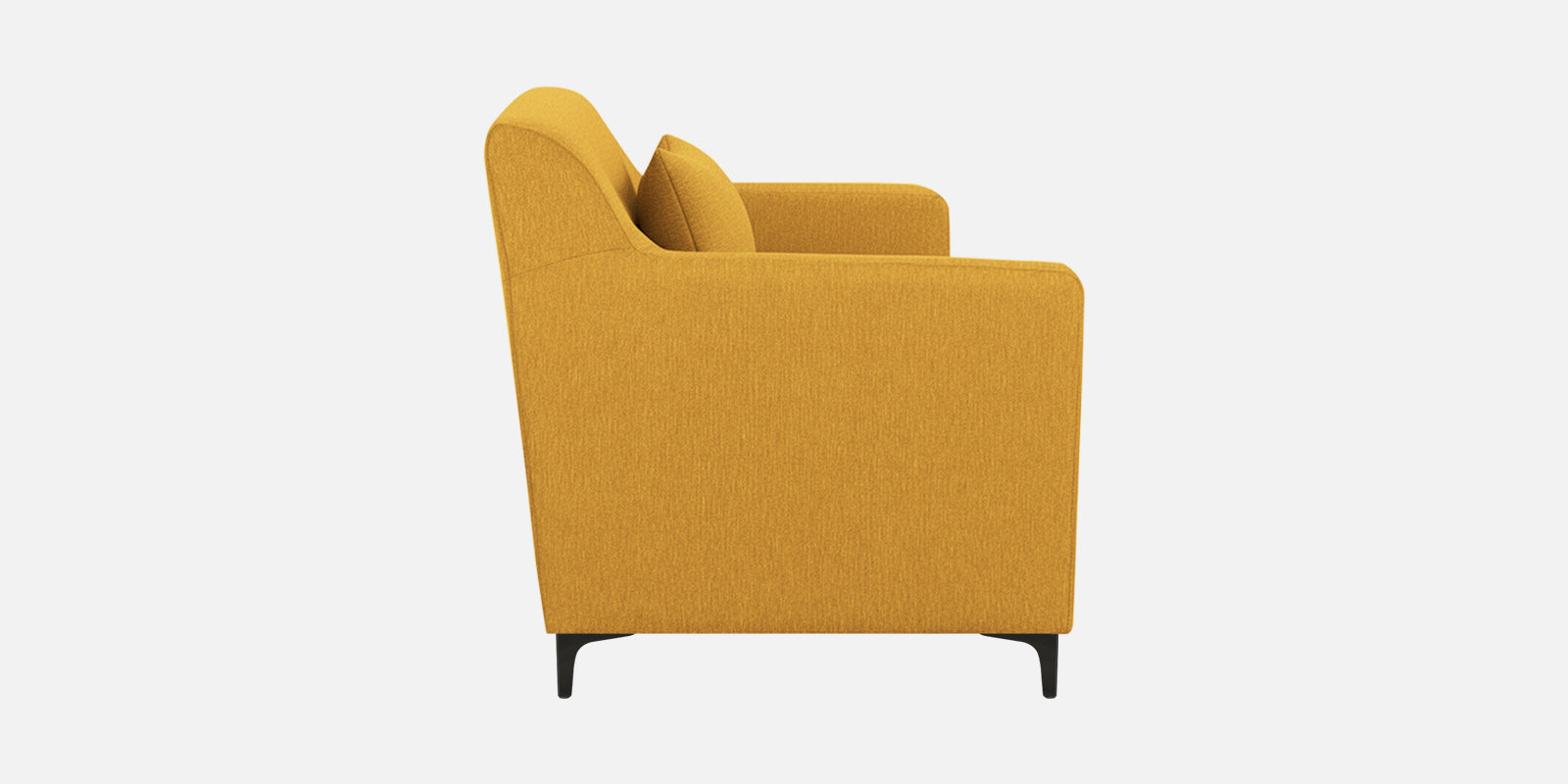 Melaan Fabric 2 Seater Sofa In Bold Yellow Colour - Febonic Living