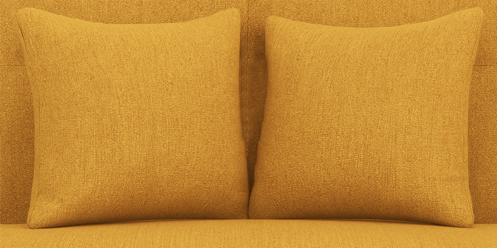 Melaan Fabric 2 Seater Sofa In Bold Yellow Colour - Febonic Living