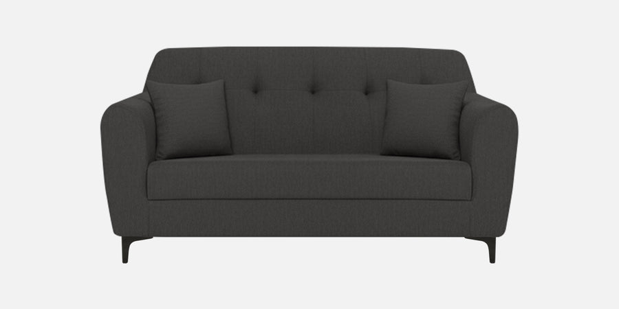 Melaan Fabric 2 Seater Sofa In Charcoal Grey Colour - Febonic Living