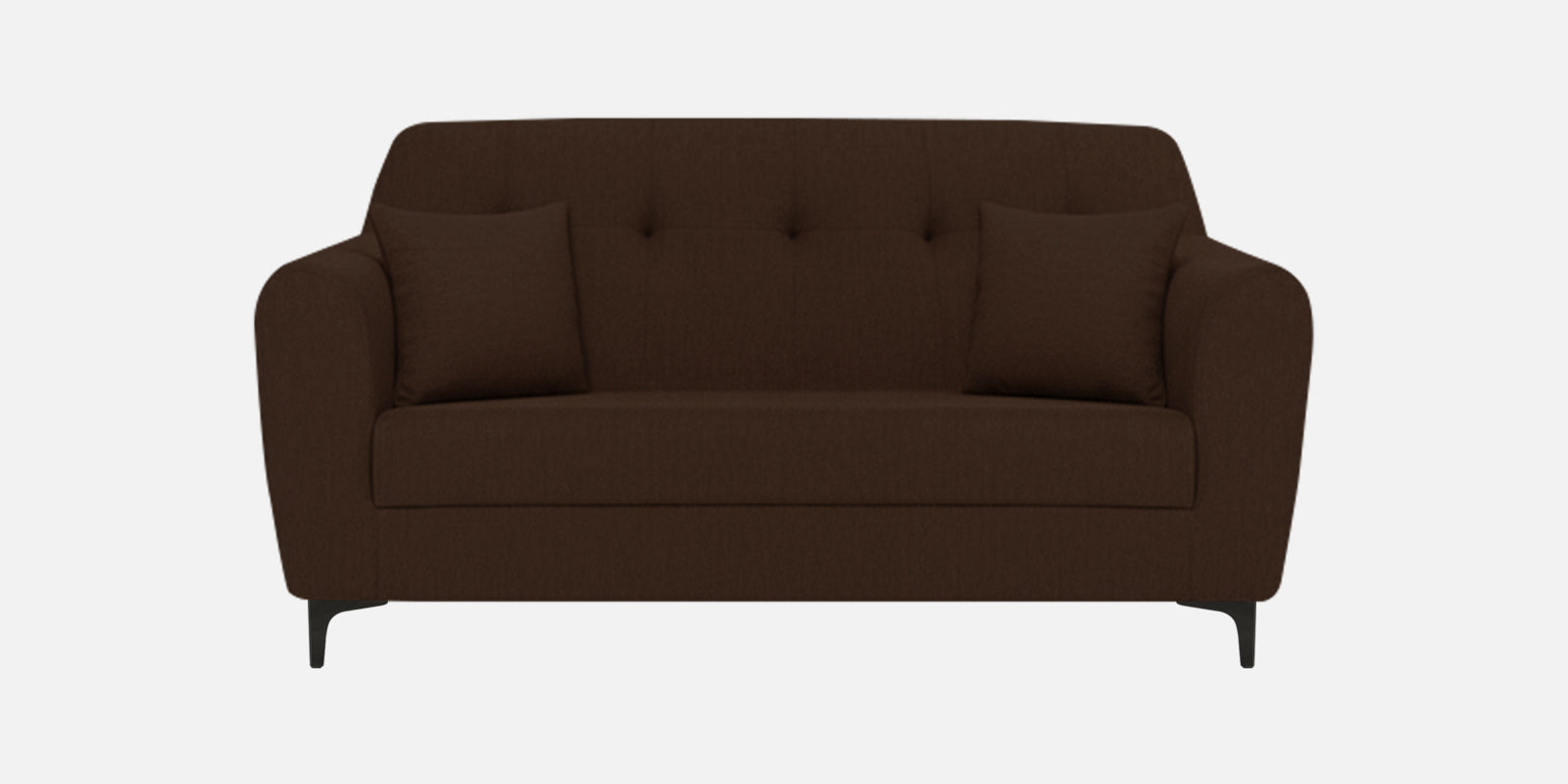 Melaan Fabric 2 Seater Sofa In Coffee Brown Colour - Febonic Living