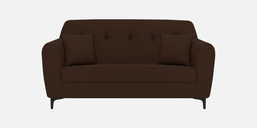 Melaan Fabric 2 Seater Sofa In Coffee Brown Colour - Febonic Living