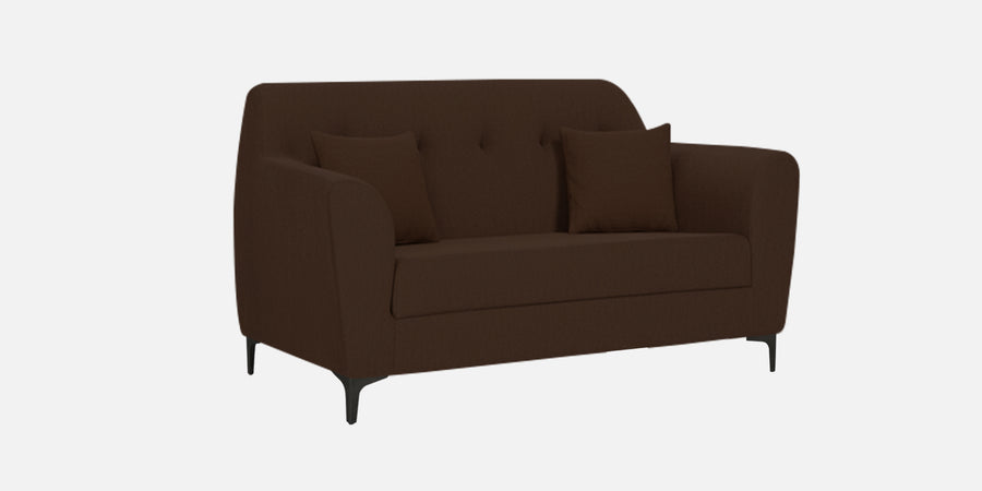 Melaan Fabric 2 Seater Sofa In Coffee Brown Colour - Febonic Living