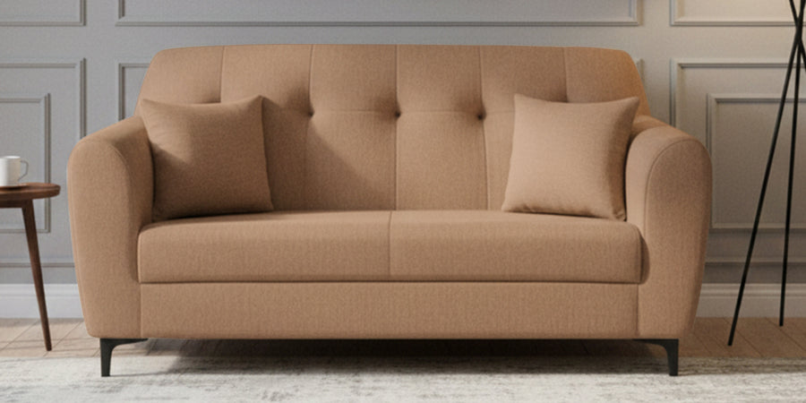 Melaan Fabric 2 Seater Sofa In Cosmic Beige Colour - Febonic Living