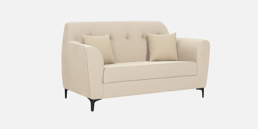 Melaan Fabric 2 Seater Sofa In Ivory Cream Colour - Febonic Living