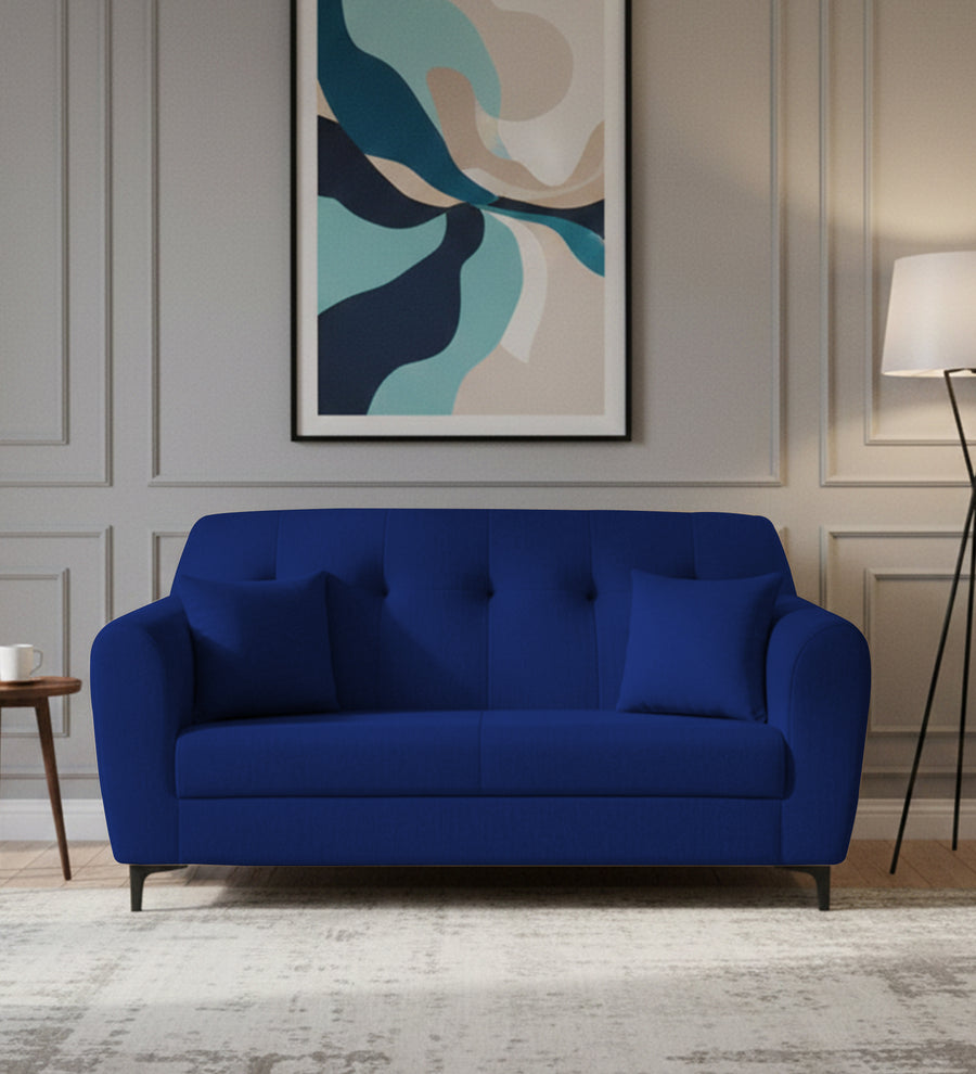 Melaan  2 Seater Fabric Sofa - Royal Blue by Febonic Living