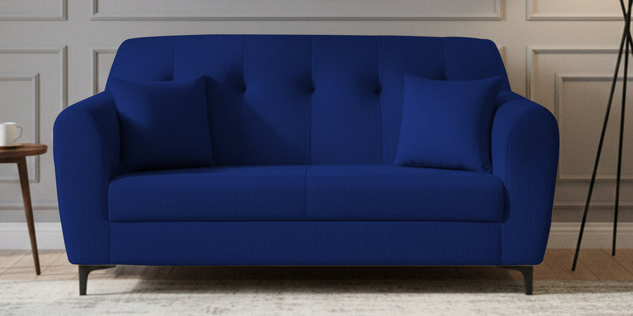 Melaan Fabric 2 Seater Sofa In Royal Blue Colour - Febonic Living