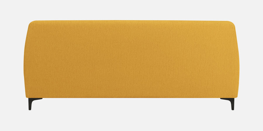 Melaan Fabric 3 Seater Sofa In Bold Yellow Colour - Febonic Living