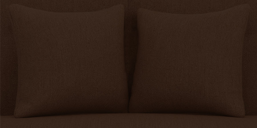 Melaan Fabric 3 Seater Sofa In Coffee Brown Colour - Febonic Living