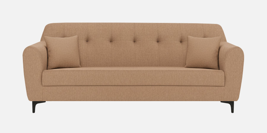 Melaan Fabric 3 Seater Sofa In Cosmic Beige Colour - Febonic Living