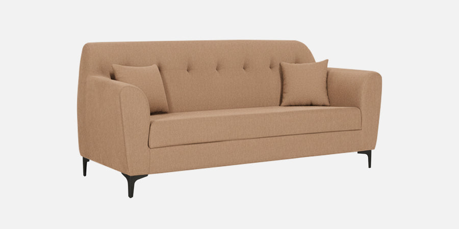 Melaan Fabric 3 Seater Sofa In Cosmic Beige Colour - Febonic Living