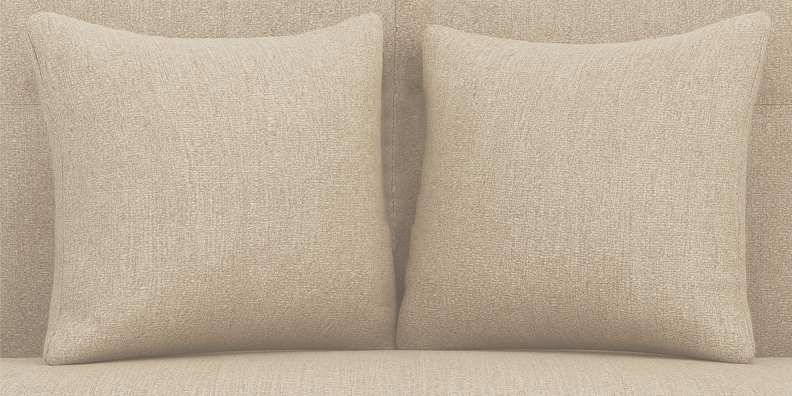 Melaan Fabric 3 Seater Sofa In Ivory Cream Colour