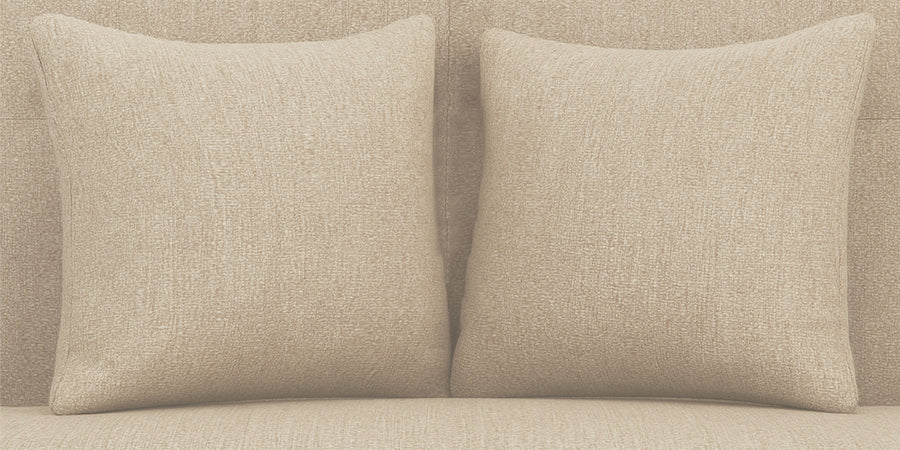 Melaan Fabric 3 Seater Sofa In Ivory Cream Colour - Febonic Living