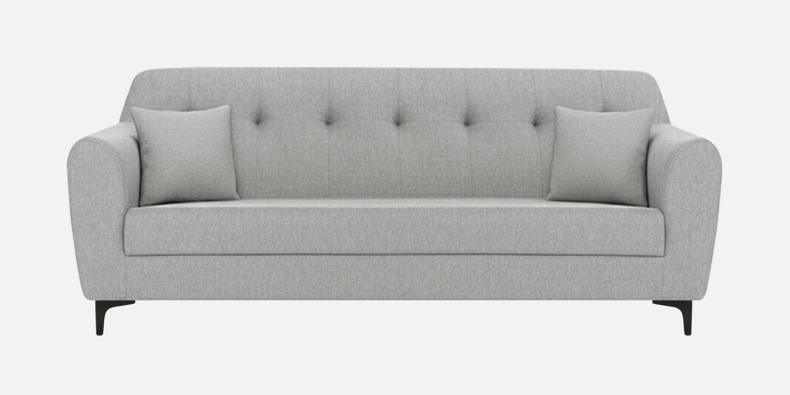 Melaan Fabric 3 Seater Sofa In Lit Grey Colour