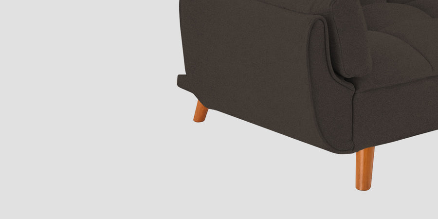 Melano Fabric 3 Seater Convertible Sofa Cum Bed In Caspa Brown Colour - Febonic Living