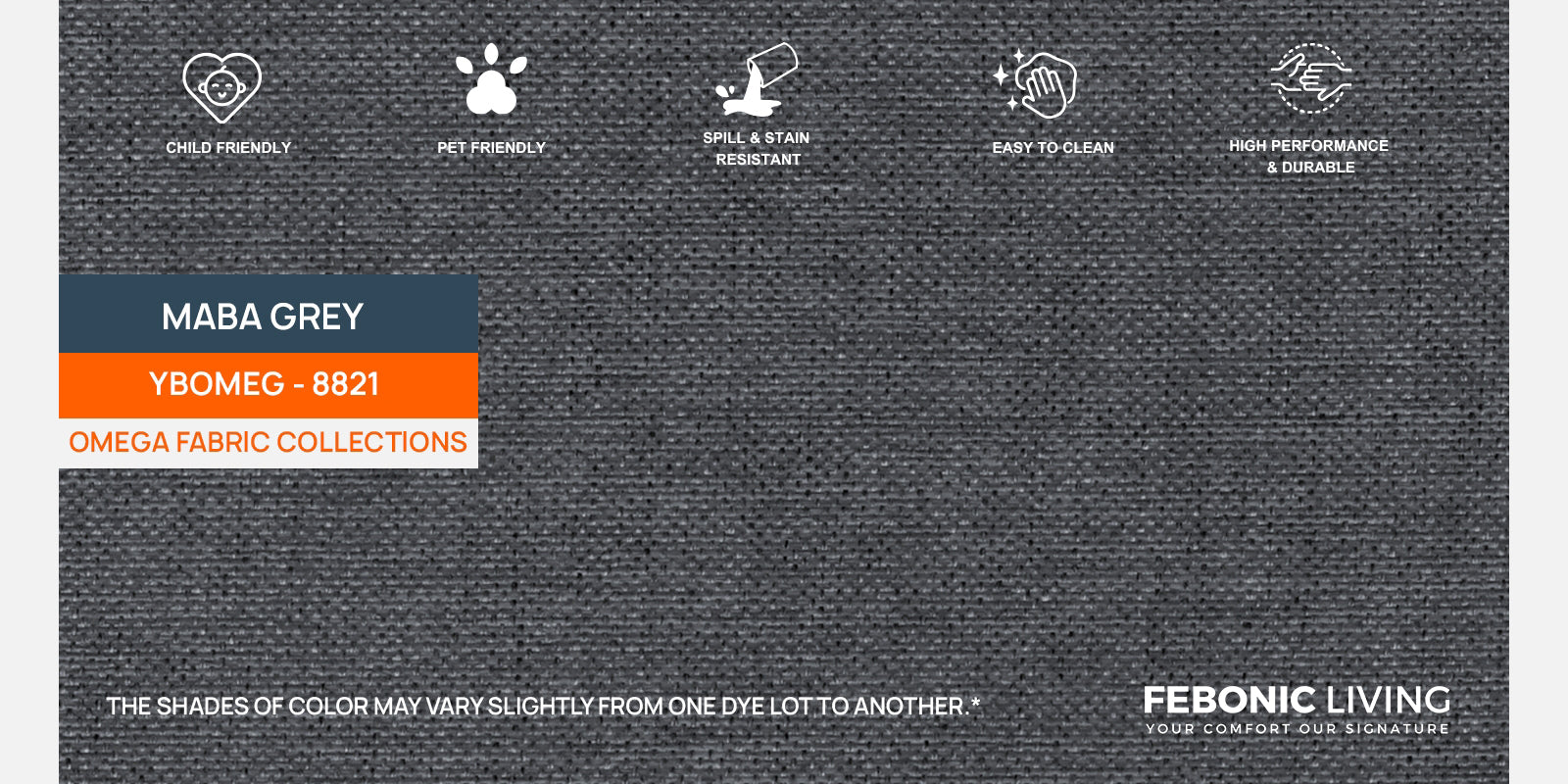 Melano Fabric 3 Seater Convertible Sofa Cum Bed In Maba Grey Colour