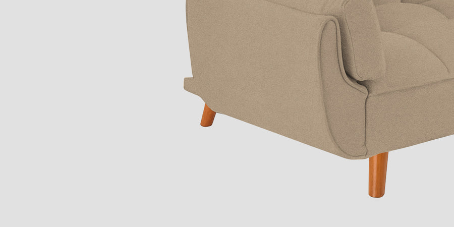 Melano Fabric 3 Seater Convertible Sofa Cum Bed In Olive Beige Colour - Febonic Living