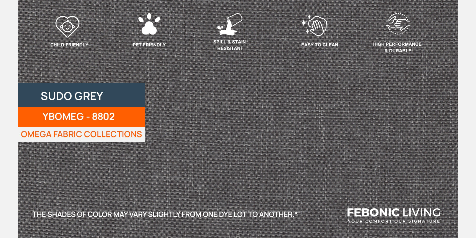 Melano Fabric 3 Seater Convertible Sofa Cum Bed In Sudo Grey Colour