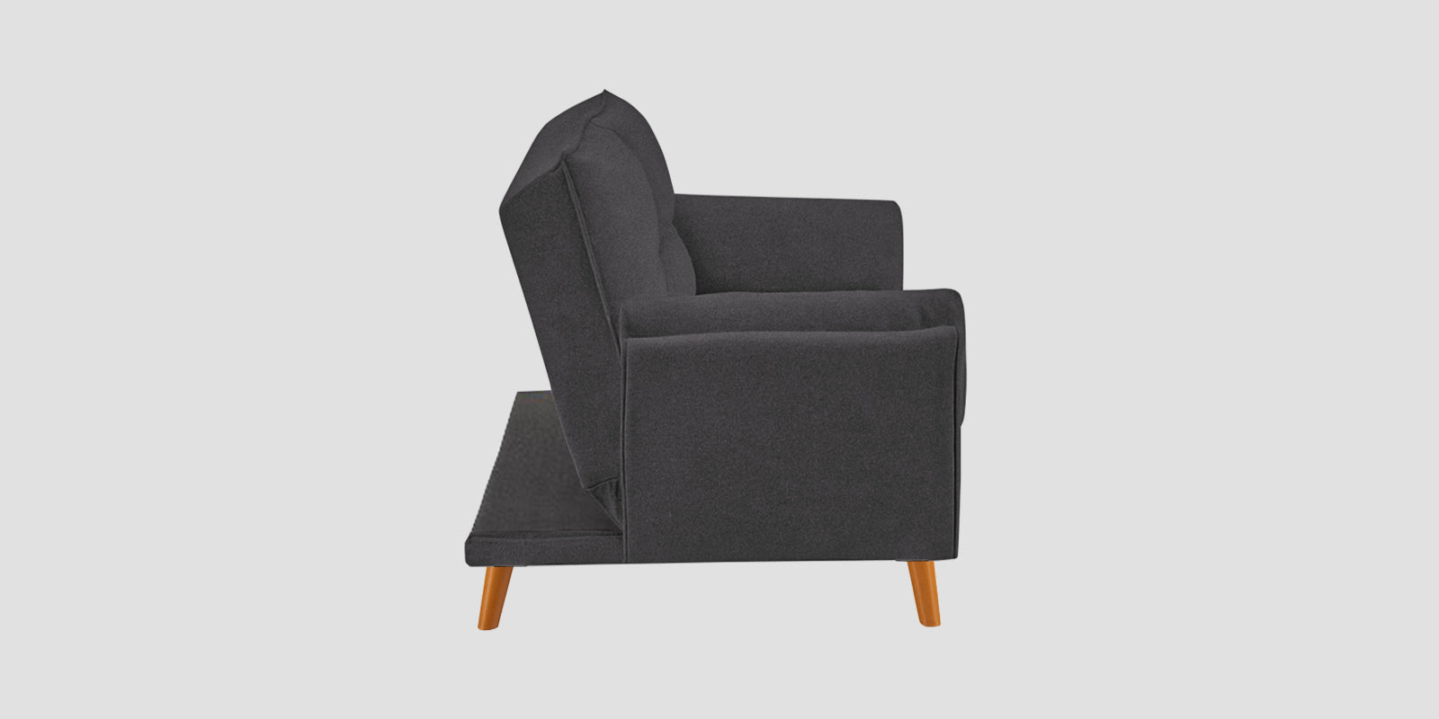 Melano Fabric 3 Seater Convertible Sofa Cum Bed In Sudo Grey Colour