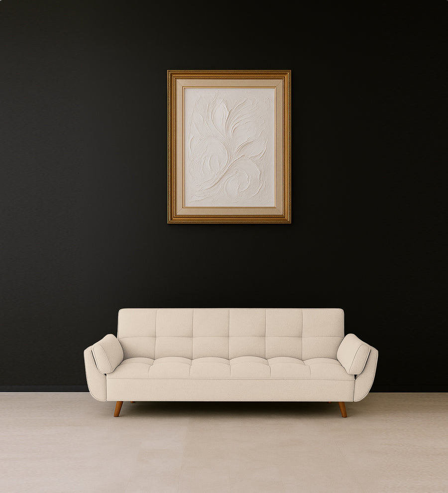 Melano  3 Seater Convertible  Cum Bed Fabric Sofa - Woom Beige by Febonic Living