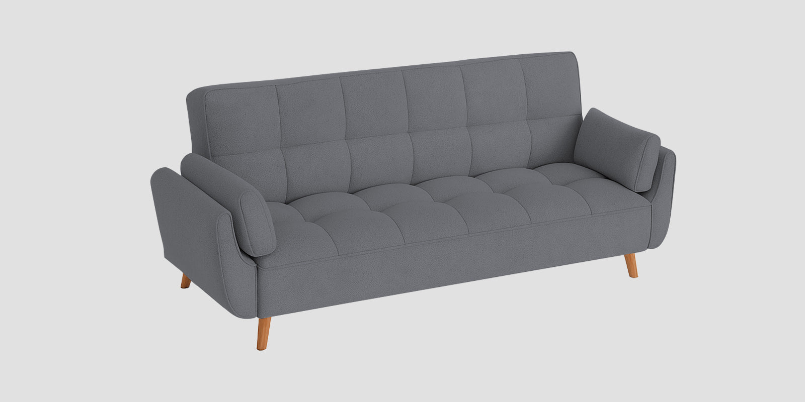 Melano Fabric 3 Seater Sofa In Chalk Grey Colour