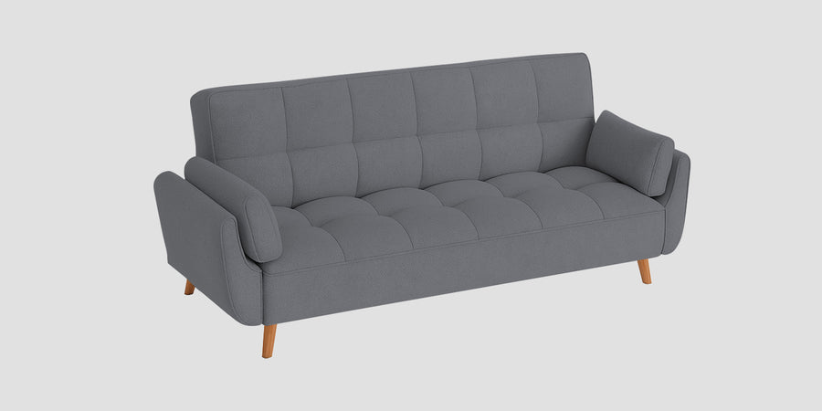 Melano Fabric 3 Seater Sofa In Chalk Grey Colour - Febonic Living