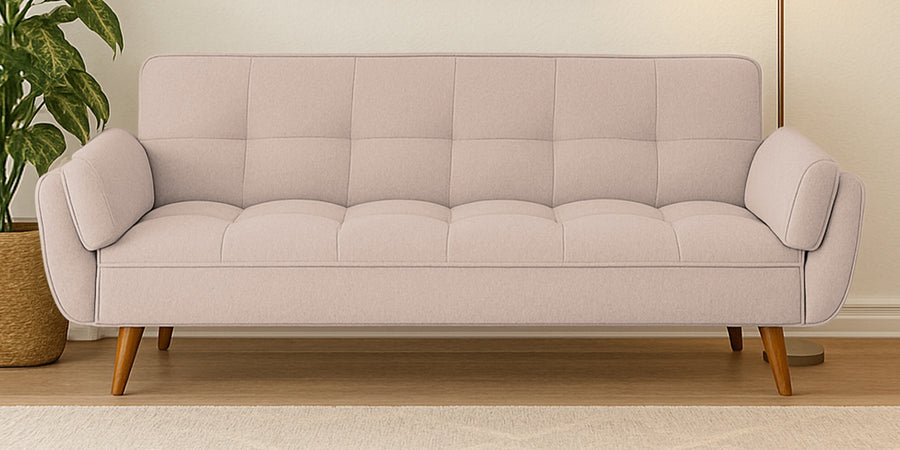 Melano Fabric 3 Seater Sofa In Maple Cream Colour - Febonic Living