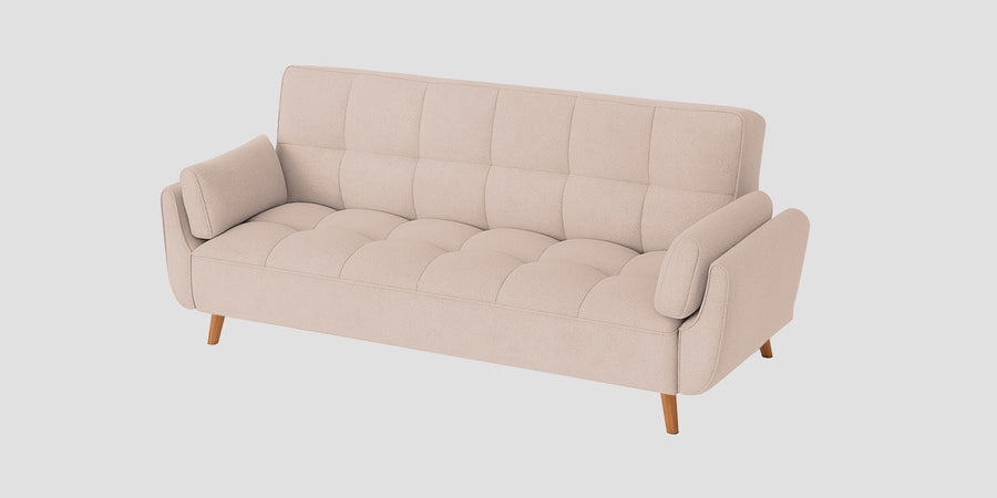 Melano Fabric 3 Seater Sofa In Maple Cream Colour - Febonic Living