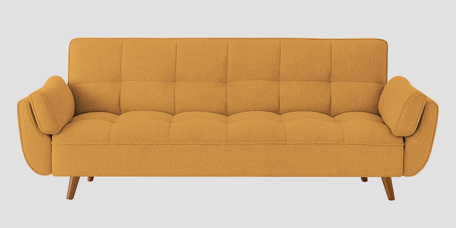 Melano Fabric 3 Seater Sofa In Mellow Yellow Colour