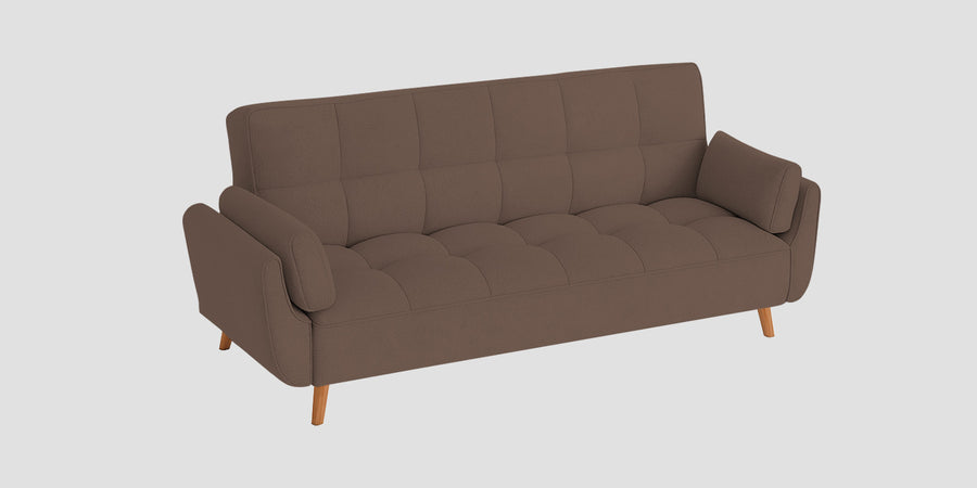 Melano Fabric 3 Seater Sofa In Toffee Brown Colour - Febonic Living