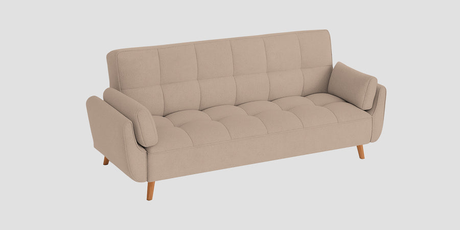 Melano Fabric 3 Seater Sofa In Vanilla Beige Colour - Febonic Living