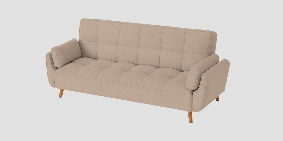 Melano Fabric 3 Seater Sofa In Vanilla Beige Colour - Febonic Living