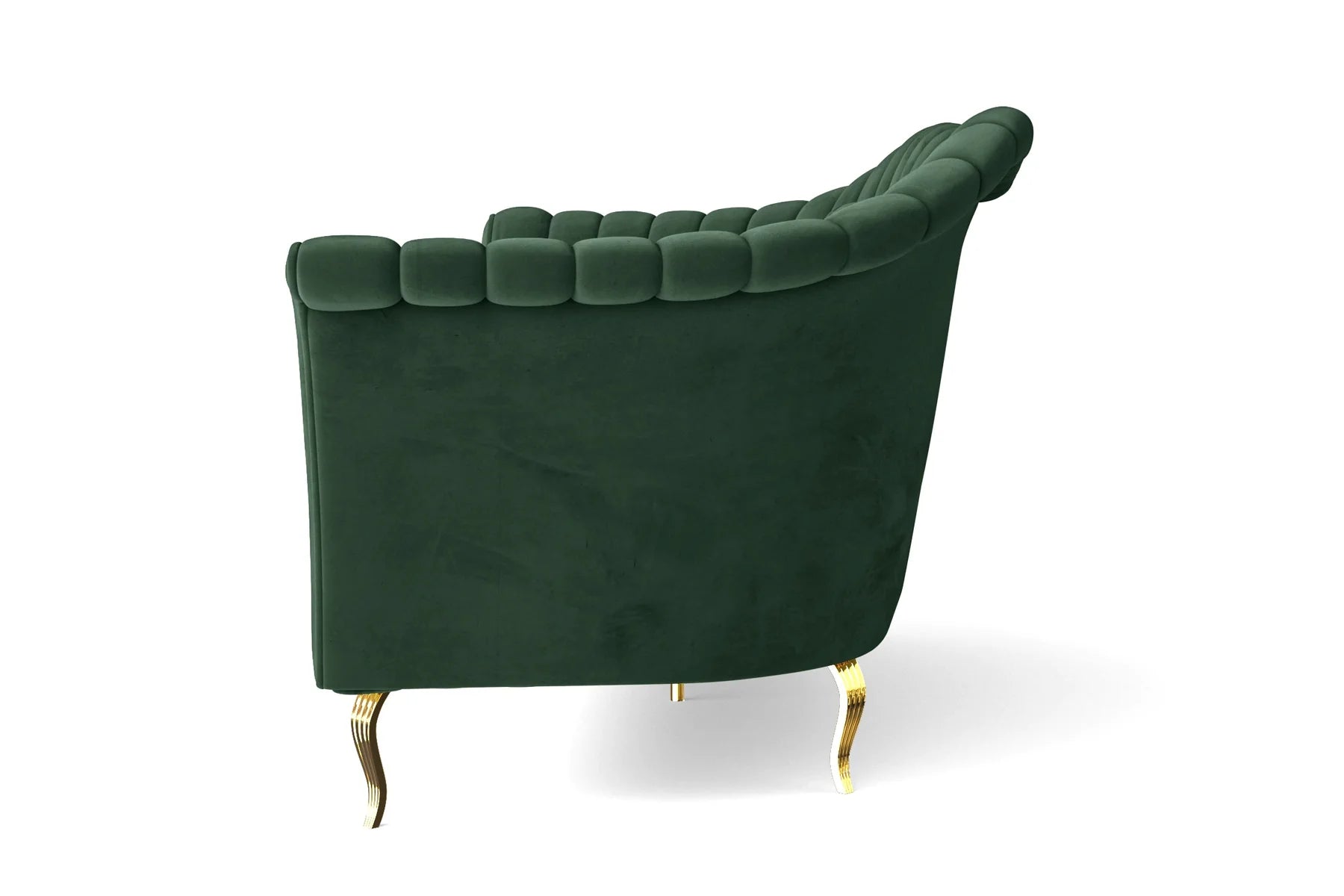 Dikka Velvet 3 Seater Sofa In Amazon Green Colour