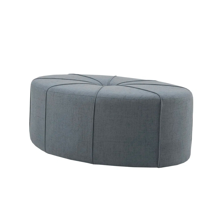 Mimi Fabric Ottoman In Blue Colour - Febonic Living