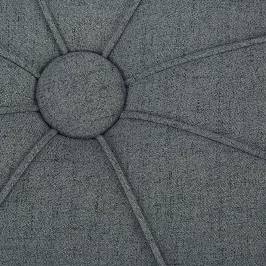 Mimi Fabric Ottoman In Blue Colour - Febonic Living