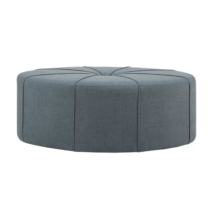 Mimi Fabric Ottoman In Blue Colour - Febonic Living