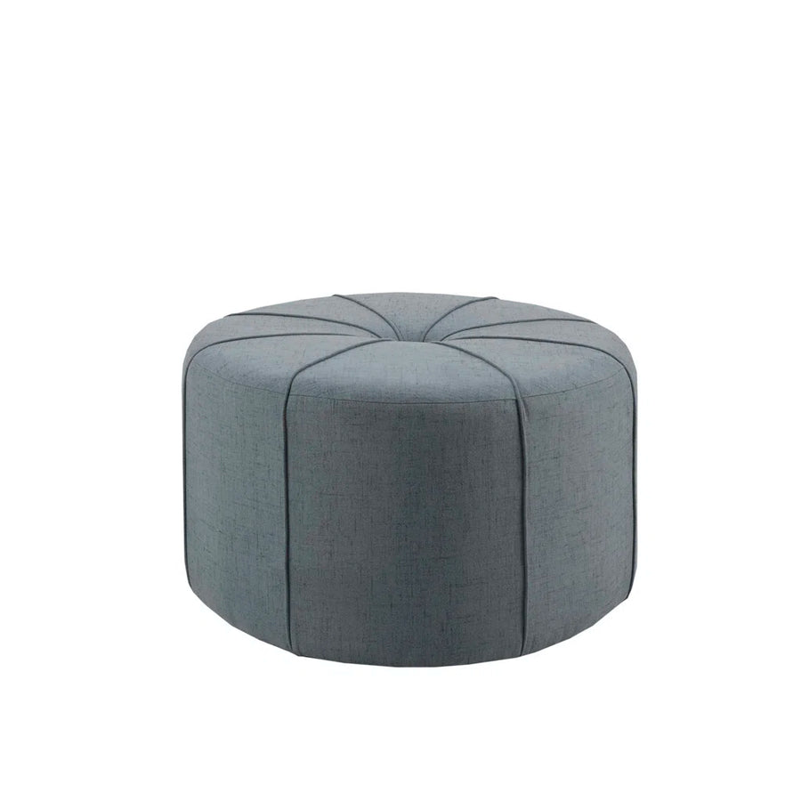 Mimi Fabric Ottoman In Blue Colour - Febonic Living