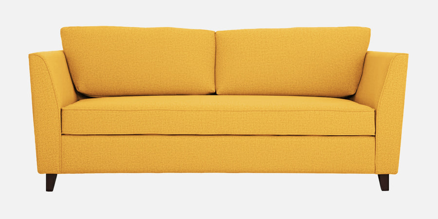 Miranda Fabric 3 Seater Sofa In Bold Yellow Colour - Febonic Living