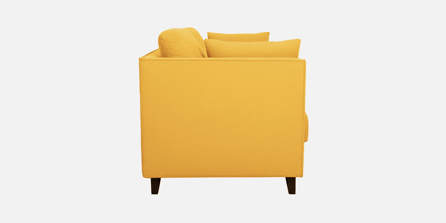 Miranda Fabric 3 Seater Sofa In Bold Yellow Colour - Febonic Living