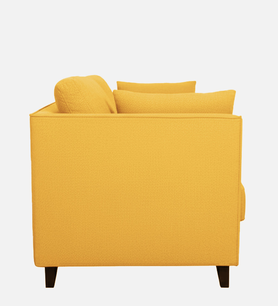 Miranda Fabric 1 Seater Sofa In Bold Yellow Colour - Febonic Living